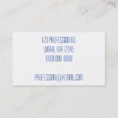 Carte De Visite L'eau bleue (Dos)