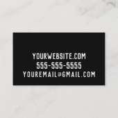 Carte De Visite L'eau bleue ondule des leçons de natation/service (Dos)