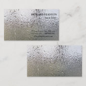 Carte De Visite L'eau chute sur le verre (Devant / Derrière)