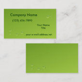 Carte De Visite L'eau moderne tombe Vert clair (Devant / Derrière)