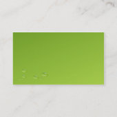 Carte De Visite L'eau moderne tombe Vert clair (Dos)