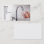 Carte De Visite L'eau potable (Devant / Derrière)