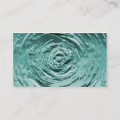 Carte De Visite L'eau se répand Turquoise (Dos)