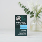 Carte De Visite L'Eau Verte Baisse Les Tablettes Bleues Lavage De (Debout devant)