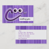 Carte De Visite L'échange frais de voyage numérote des amis (Devant / Derrière)