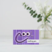 Carte De Visite L'échange frais de voyage numérote des amis (Debout devant)