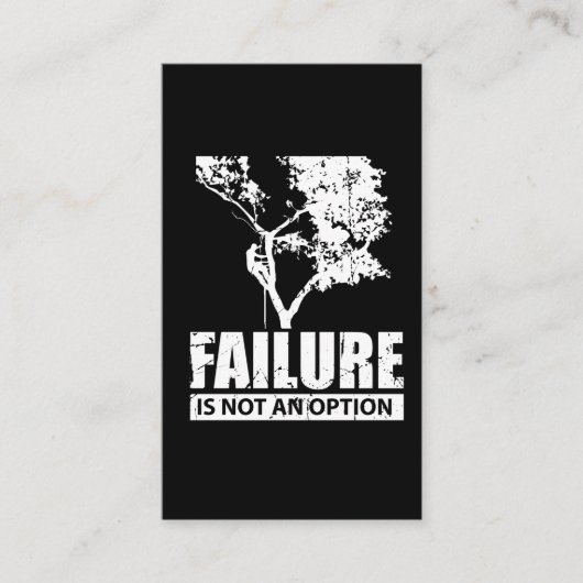 Carte De Visite L'échec de grimpeur d'arbre n'est pas un amour en (Devant)