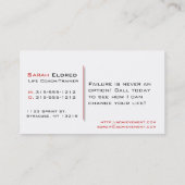 Carte De Visite L'échec d'entraîneur de la vie n'est pas des (Dos)