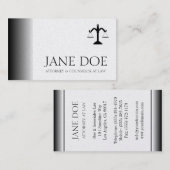 Carte De Visite L'échelle de bureau de cabinet juridique d'avocat (Devant / Derrière)