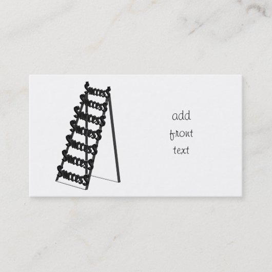 Carte De Visite L'échelle du succès (Devant)