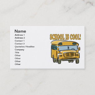 Carte De Visite L'école est fraîche