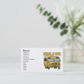 Carte De Visite L'école est fraîche (Debout devant)