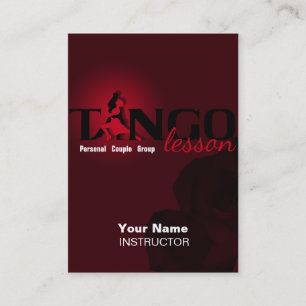 Carte De Visite Leçon de tango - Business-, Schedule-, Profile Car