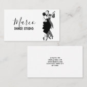 Carte De Visite Leçons Dance Studio (Devant / Derrière)