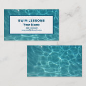 Carte De Visite Leçons de bain - professeur de bain (Devant / Derrière)