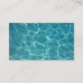 Carte De Visite Leçons de bain - professeur de bain (Dos)