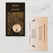 Carte De Visite Leçons de banjo (Devant / Derrière)