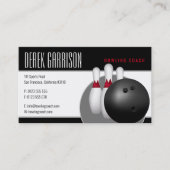 Carte De Visite Leçons de bowling pour débutants | Professionnel (Devant)