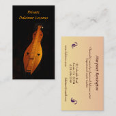 Carte De Visite Leçons de dulcimer (Devant / Derrière)