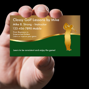 Carte De Visite Leçons de golf de luxe