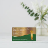 Carte De Visite Leçons de golf de luxe (Debout devant)