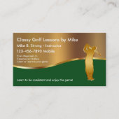 Carte De Visite Leçons de golf de luxe (Devant)
