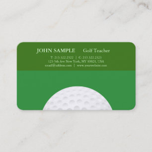 Carte De Visite Leçons de golf professionnelles élégantes modernes