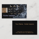 Carte de visite : Leçons de guitare (Devant / Derrière)
