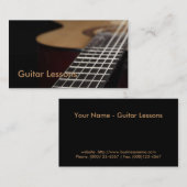 Carte de visite : Leçons de guitare (Devant / Derrière)
