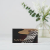 Carte de visite : Leçons de guitare (Debout devant)