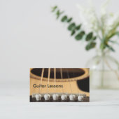 Carte de visite : Leçons de guitare (Debout devant)