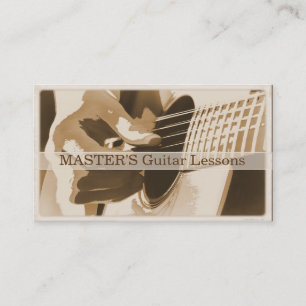 Carte De Visite Leçons de guitare/Cartes de visite de vente