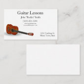 Carte De Visite Leçons de guitare Guitare acoustique (Devant / Derrière)