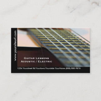 Carte De Visite Leçons de guitare - guitare acoustique de