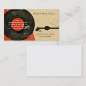 Carte De Visite Leçons de musique chic moderne (Devant / Derrière)