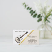 Carte De Visite Leçons de musique chic moderne (Debout devant)