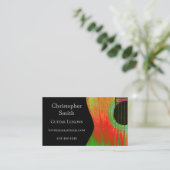 Carte De Visite Leçons de musique de guitare acoustique Code QR Ro (Debout devant)