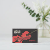 Carte De Visite Leçons de musique de professeur de violon (Debout devant)