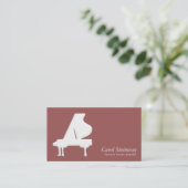 Carte De Visite Leçons de piano (Debout devant)