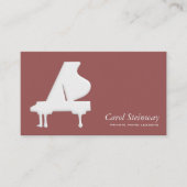 Carte De Visite Leçons de piano (Devant)