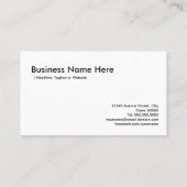 Carte De Visite Leçons de piano pour enfants - Enseignant de piano (Dos)