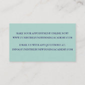 Carte De Visite Leçons De Piscine D'Eau (Dos)