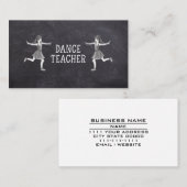 Carte De Visite Leçons de professeur de danse Cours d'instructeur  (Devant / Derrière)