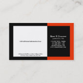 Carte De Visite Leçons de restauration de restaurant japonais de (Dos)