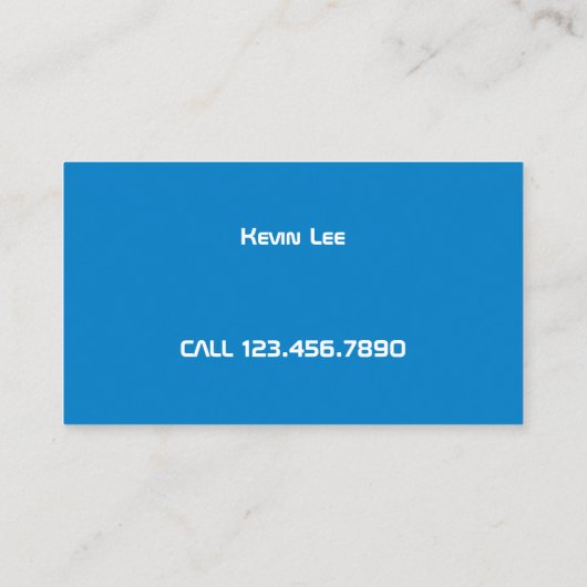 Carte De Visite Leçons de ski (Dos)