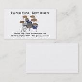 Carte de visite: Leçons de tambour (Devant / Derrière)