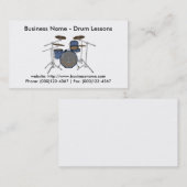Carte de visite: Leçons de tambour (Devant / Derrière)