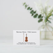 Carte de visite : Leçons de violon (Debout devant)