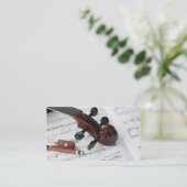 Carte de visite : Leçons de violon (Debout devant)