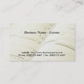 Carte de visite : Leçons de violon (Dos)